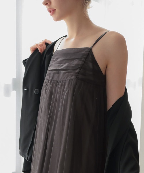 DONOBAN(ドノバン)の「【ANDRESD】volume tulle jacket set dress 結婚式 パーティードレス オケージョンドレス お呼ばれ 二次会 成人式 同窓会(ドレス・レディース・ベージュ/チャコール/ブラック/ブラウン・S/M/L)」の14枚目の写真