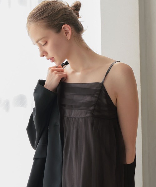 DONOBAN(ドノバン)の「【ANDRESD】volume tulle jacket set dress 結婚式 パーティードレス オケージョンドレス お呼ばれ 二次会 成人式 同窓会(ドレス・レディース・ベージュ/チャコール/ブラック/ブラウン・S/M/L)」の15枚目の写真