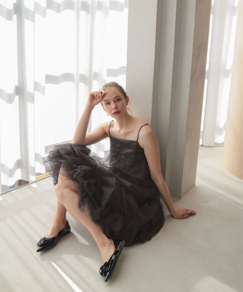 DONOBAN(ドノバン)の「【ANDRESD】volume tulle jacket set dress 結婚式 パーティードレス オケージョンドレス お呼ばれ 二次会 成人式 同窓会(ドレス・レディース・ベージュ/チャコール/ブラック/ブラウン・S/M/L)」の22枚目の写真