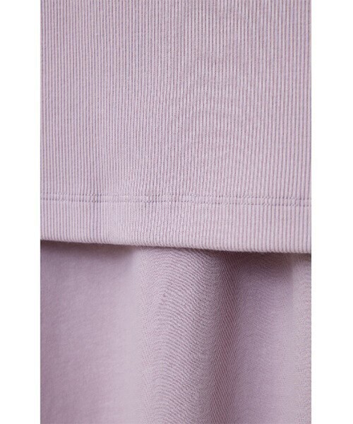 CLANE（クラネ）の「【CLANE/クラネ】HALTER BUSTIER SET TEE/ホルタービスチェセットT（Tシャツ/カットソー・レディース・アイボリー/ダークグレー/パープル・1）」の16枚目の写真