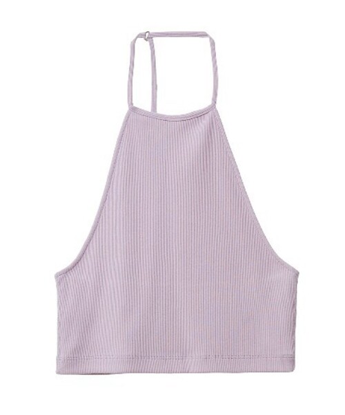 CLANE（クラネ）の「【CLANE/クラネ】HALTER BUSTIER SET TEE/ホルタービスチェセットT（Tシャツ/カットソー・レディース・アイボリー/ダークグレー/パープル・1）」の18枚目の写真