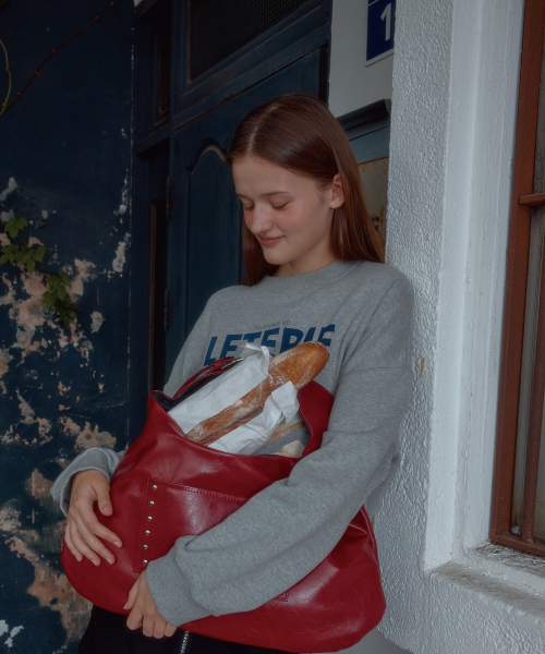 LETERIE（レテリー）の「BUTTER CROISSANT SWEATSHIRT_GREY（スウェット・レディース・グレー・FREE）」の4枚目の写真
