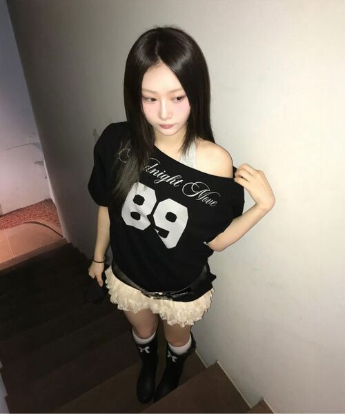 Midnight Move(ミッドナイトムーブ)の「set 89 t (dark grey)(Tシャツ/カットソー・レディース・その他・FREE)」の9枚目の写真