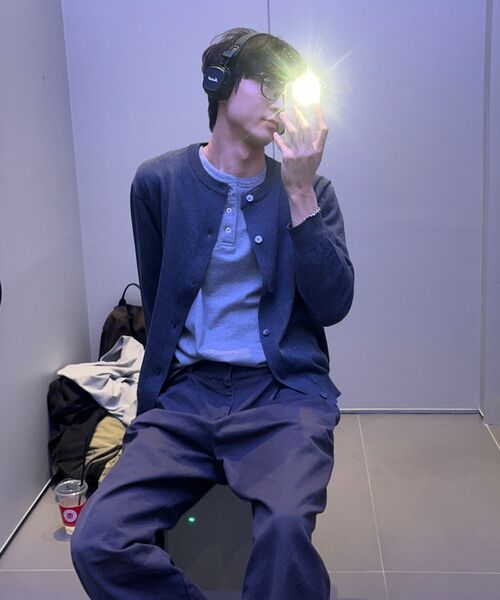 MUSINSA STANDARD（ムシンサスタンダード）の「リップカフスヘンリーネック長袖Tシャツ[メランジグレー]（Tシャツ/カットソー・メンズ・その他・LARGE/MEDIUM/SMALL/X-LARGE/XX-LARGE）」の7枚目の写真