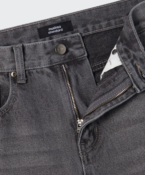 MUSINSA STANDARD（ムシンサスタンダード）の「カモンブラシ ストレートデニムパンツ [グレー]（デニムパンツ・メンズ・その他・27/28/29/40/38/42/36/34/32/30/31/33/26）」の3枚目の写真