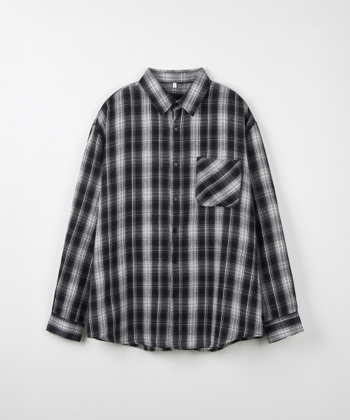 NODU（ノードユー）の「オンブレチェックシャツ[ブラック]（シャツ/ブラウス・メンズ・その他・LARGE/MEDIUM）」の7枚目の写真