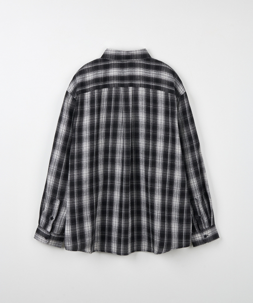 NODU（ノードユー）の「オンブレチェックシャツ[ブラック]（シャツ/ブラウス・メンズ・その他・LARGE/MEDIUM）」の8枚目の写真
