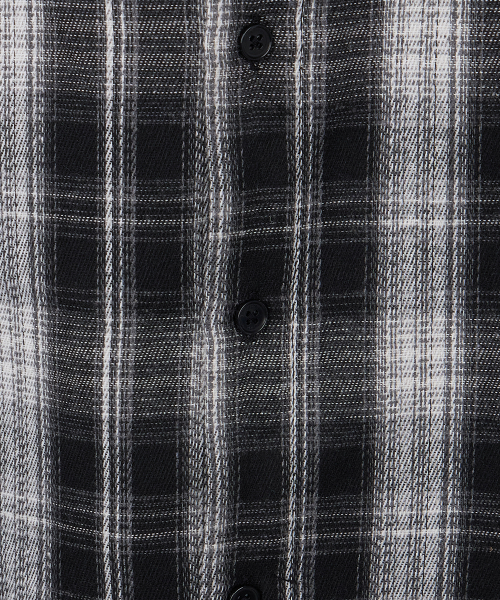 NODU（ノードユー）の「オンブレチェックシャツ[ブラック]（シャツ/ブラウス・メンズ・その他・LARGE/MEDIUM）」の10枚目の写真