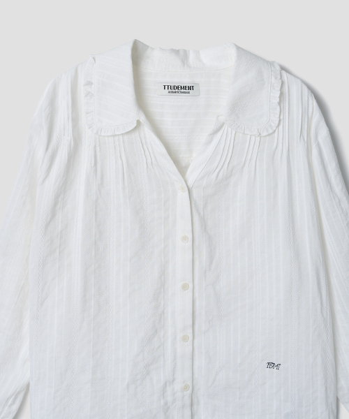 TTUDEMENT（トュードメント）の「VINTAGE FRILL BLOUSE_IVORY（シャツ/ブラウス・レディース・その他・FREE）」の4枚目の写真