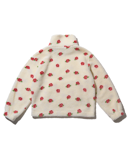 YOUHEE(ユヒ)の「ROSE PATTERN FLEECE ANORAK IVORY(その他アウター・レディース・その他・FREE)」の2枚目の写真