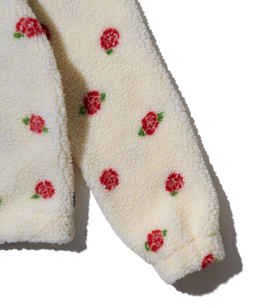 YOUHEE(ユヒ)の「ROSE PATTERN FLEECE ANORAK IVORY(その他アウター・レディース・その他・FREE)」の6枚目の写真