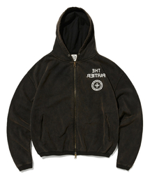 PUNCH DRUNK PARTIES（パンチドランクパーティーズ）の「The Partier Bleached Zip-up Hoodie (BLEACHED BLACK)（パーカー）」