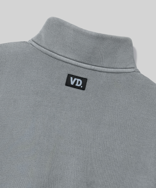 Verdnt（バーダント）の「ガーメントダイ ハーフジップ フリース スウェット Tシャツ [グレー]（スウェット・レディース・その他・SMALL/MEDIUM/LARGE）」の11枚目の写真