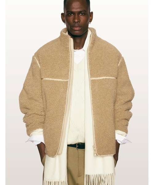 Maison Kitsune（メゾンキツネ）の「FLEECE JACKET（その他アウター・メンズ・ベージュ・M/XS/L/S）」の2枚目の写真