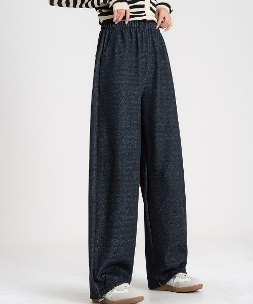 REBALANCE(リバランス)の「デニム生地ドレープパンツ(デニムパンツ・レディース・B/A/D/C・LARGE/MEDIUM)」の5枚目の写真