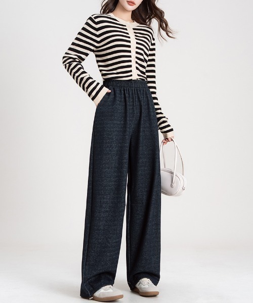 REBALANCE(リバランス)の「デニム生地ドレープパンツ(デニムパンツ・レディース・B/A/D/C・LARGE/MEDIUM)」の22枚目の写真
