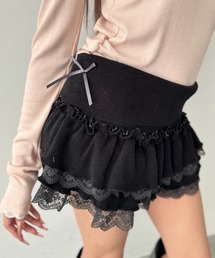 Y2K SYNAPSE FACTORY | 【インナーショーツ付き】ヘビーフリルミニスカート(スカート)
