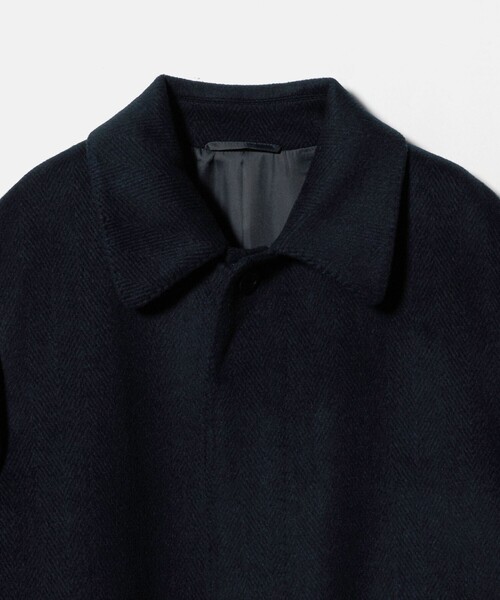 A DAY IN THE LIFE UNITED ARROWS(アデイインザライフユナイテッドアローズ)の「ビーバー ヘリンボーン バルカラーコート<A DAY IN THE LIFE>(ステンカラーコート・メンズ・その他2・XL/M/L)」の11枚目の写真