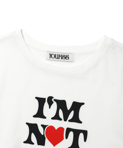 YOUHEE（ユヒ）の「NOT A KID GRAPHIC T-SHIRT WHITE（Tシャツ/カットソー・レディース・その他・FREE）」の3枚目の写真