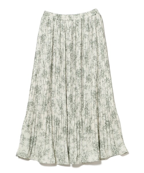 BEAMS HEART(ビームスハート)の「トワルドジュイ プリーツ スカート(スカート・レディース・グリーン系その他/ネイビー/オフホワイト・FREE)」の3枚目の写真