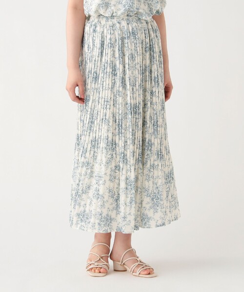 BEAMS HEART(ビームスハート)の「トワルドジュイ プリーツ スカート(スカート・レディース・グリーン系その他/ネイビー/オフホワイト・FREE)」の6枚目の写真