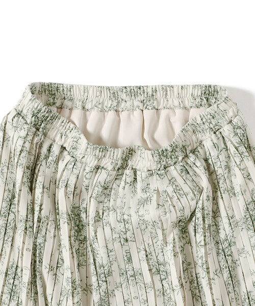 BEAMS HEART(ビームスハート)の「トワルドジュイ プリーツ スカート(スカート・レディース・グリーン系その他/ネイビー/オフホワイト・FREE)」の14枚目の写真