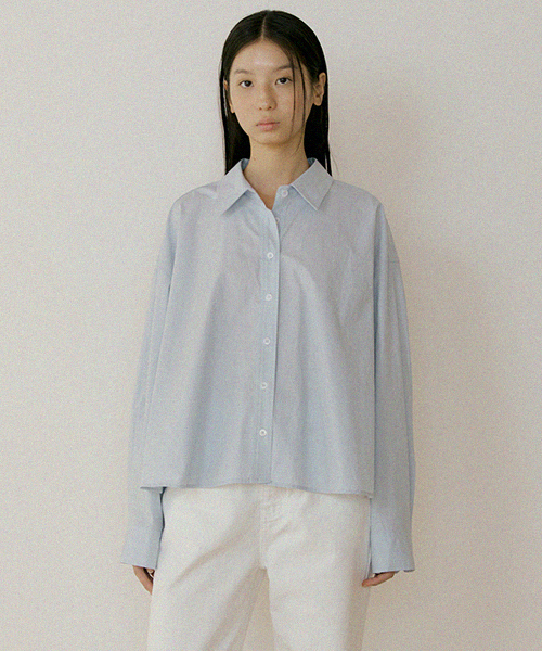 LINGSEOUL(リングソウル)の「basic cotton shirt-sky(シャツ/ブラウス・レディース・その他・FREE)」の1枚目の写真