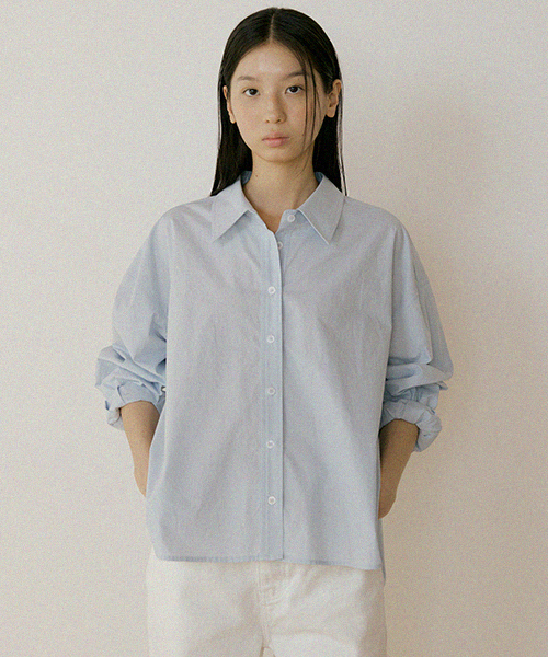 LINGSEOUL(リングソウル)の「basic cotton shirt-sky(シャツ/ブラウス・レディース・その他・FREE)」の2枚目の写真