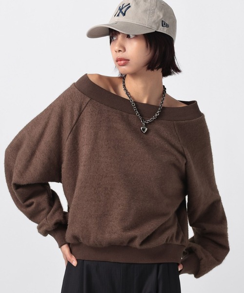 PAGEBOY（ページボーイ）の「ホイップスウェット（スウェット・レディース・ブラウン/ブラック/ブルー/グレー・FREE）」の3枚目の写真