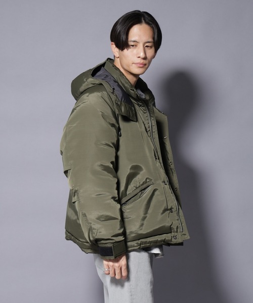 NANO universe（ナノユニバース）の「｢OGAWA PRODUCTS｣anewdown(R) 2WAYダウン 難燃性、撥水（ダウンジャケット/コート・メンズ・ブラック/カーキ・M/L）」の8枚目の写真