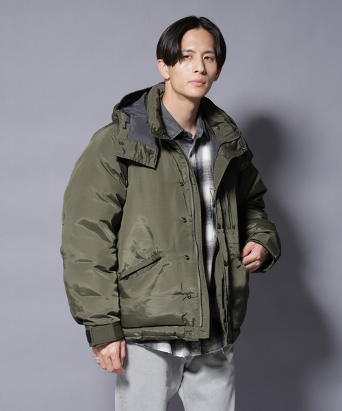 NANO universe（ナノユニバース）の「｢OGAWA PRODUCTS｣anewdown(R) 2WAYダウン 難燃性、撥水（ダウンジャケット/コート・メンズ・ブラック/カーキ・M/L）」の7枚目の写真