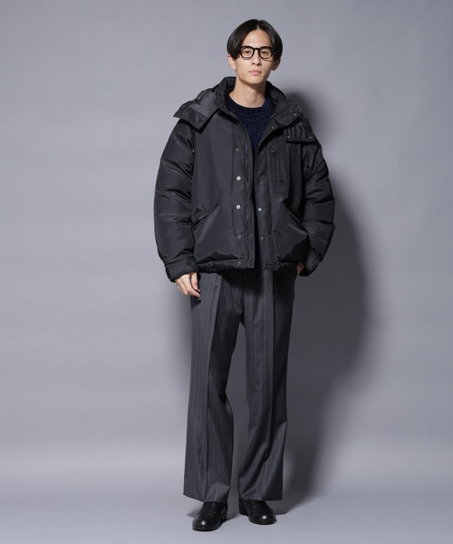 【極美品】★ナノユニバース＆OGAWAコラボ★メンズМサイズ★２ＷＡＹ★ブラック セール】｢OGAWA PRODUCTS｣anewdown(R) 2WAYダウン 難燃性、撥水