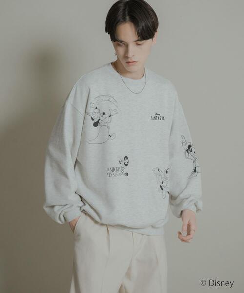 SENSE OF PLACE by URBAN RESEARCH（センスオブプレイスバイアーバンリサーチ）の「『別注』FANTASIA/クルーネックスウェットA（スウェット・メンズ・グレー/チャコールグレー・MEDIUM/LARGE）」の5枚目の写真