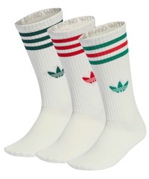 atmos（アトモス）の「adidas 3 STRIPES HIGH CREW SOCKS 3 PAIRS / アディダス 3 ストライプ ハイ クルー ソックス 3 ペア（ソックス/靴下）」