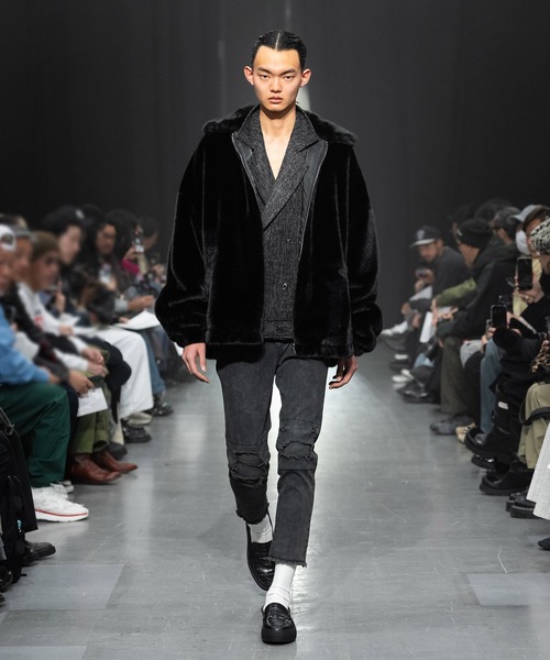 MSML（エムエスエムエル）の「FUR JACKET（ブルゾン・メンズ・ブラック/ブラウン・S/M/L/XL）」の2枚目の写真