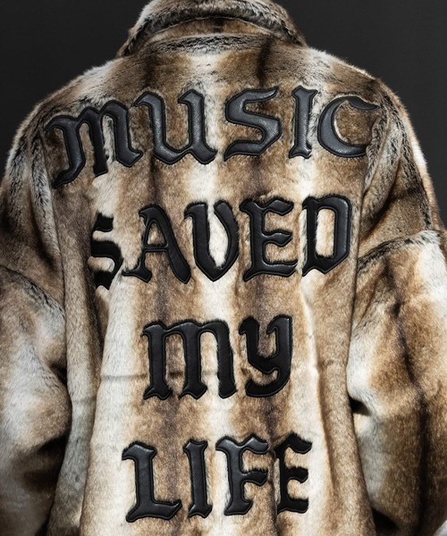 MSML（エムエスエムエル）の「FUR JACKET（ブルゾン・メンズ・ブラック/ブラウン・S/M/L/XL）」の9枚目の写真