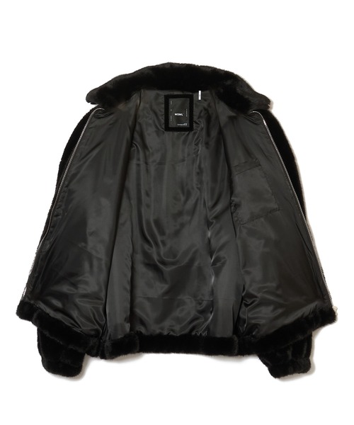 MSML（エムエスエムエル）の「FUR JACKET（ブルゾン・メンズ・ブラック/ブラウン・S/M/L/XL）」の6枚目の写真