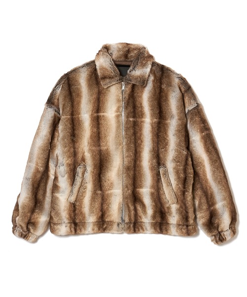 MSML（エムエスエムエル）の「FUR JACKET（ブルゾン・メンズ・ブラック/ブラウン・S/M/L/XL）」の10枚目の写真