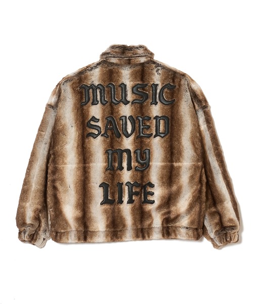 MSML（エムエスエムエル）の「FUR JACKET（ブルゾン・メンズ・ブラック/ブラウン・S/M/L/XL）」の11枚目の写真