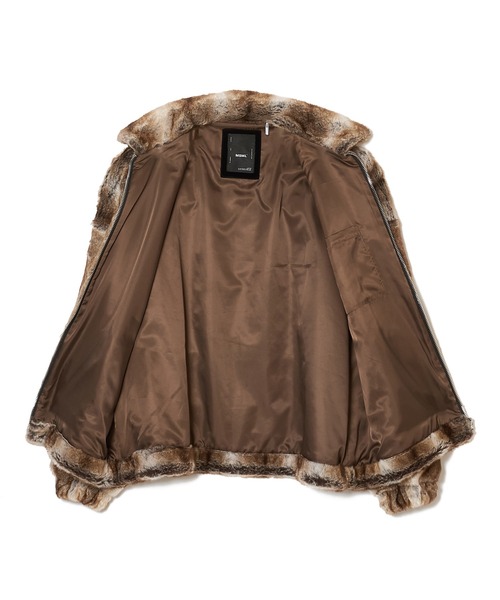 MSML（エムエスエムエル）の「FUR JACKET（ブルゾン・メンズ・ブラック/ブラウン・S/M/L/XL）」の12枚目の写真