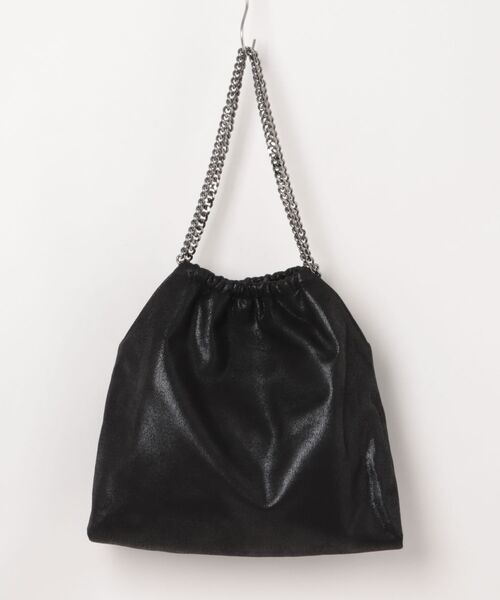 STELLA McCARTNEY（ステラマッカートニー）の「Falabella Drawstring Shoulder Bag / ファラベラ ドローストリング ショルダーバッグ（ショルダーバッグ・レディース・ブラック/ライトグレー・ONE SIZE）」の3枚目の写真