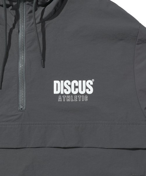 DISCUS ATHLETIC(ディスカス アスレチック)の「ロゴアノラックジャケットチャコール(ナイロンジャケット・レディース・その他・MEDIUM/LARGE)」の5枚目の写真