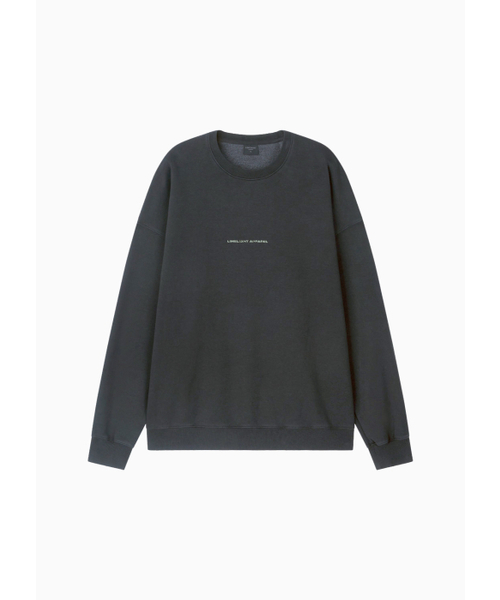 LIMELIGHT APPAREL(ライムライトアパレル)の「アパレルピグメントバックロゴスウェットシャツオーバーサイズ(ブラック/グレー)(スウェット・メンズ・その他・SMALL/MEDIUM/LARGE/X-LARGE)」の2枚目の写真