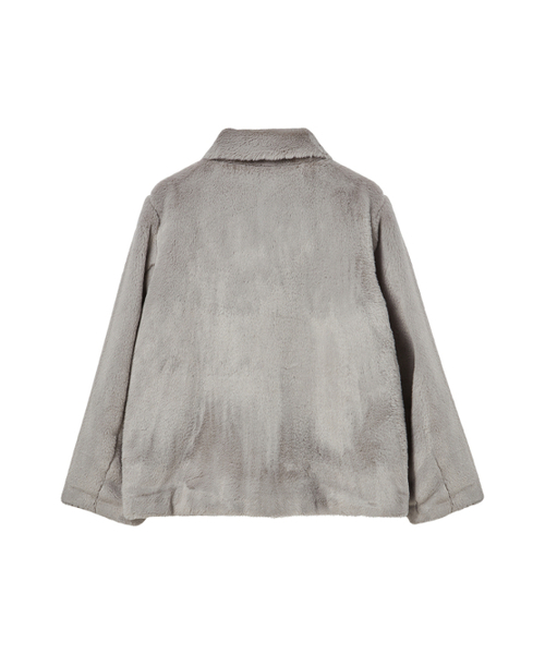 NYXX(エヌワイエックスエックス)の「COLLAR FUR JACKET GREY(ムートンコート・レディース・その他・F)」の3枚目の写真
