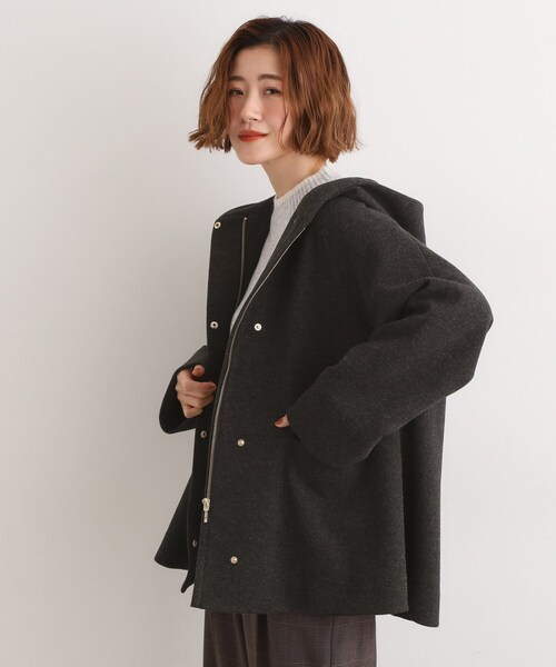 grove(グローブ)の「フーデットミドルコート(その他アウター・レディース・グレー/ナチュラル/ブラック・03/02/01/05/04)」の19枚目の写真