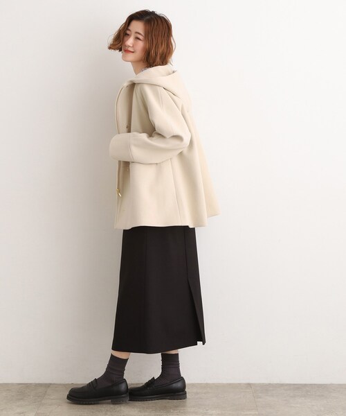 grove(グローブ)の「フーデットミドルコート(その他アウター・レディース・グレー/ナチュラル/ブラック・03/02/01/05/04)」の7枚目の写真