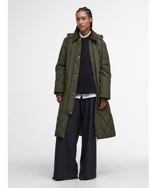 Barbour(バブアー)の「Meredith キルティングジャケット(レディース)(ブルゾン・レディース・オリーブ/ブラック・8/10/6)」の3枚目の写真