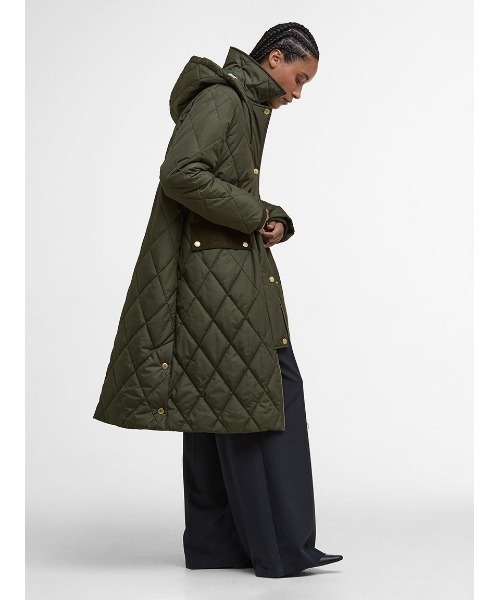 Barbour(バブアー)の「Meredith キルティングジャケット(レディース)(ブルゾン・レディース・オリーブ/ブラック・8/10/6)」の5枚目の写真