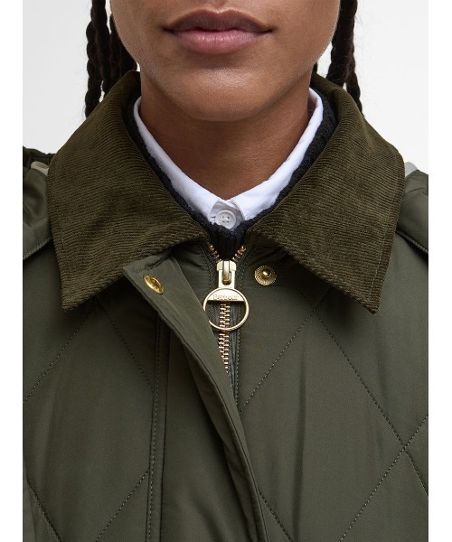 Barbour(バブアー)の「Meredith キルティングジャケット(レディース)(ブルゾン・レディース・オリーブ/ブラック・8/10/6)」の7枚目の写真