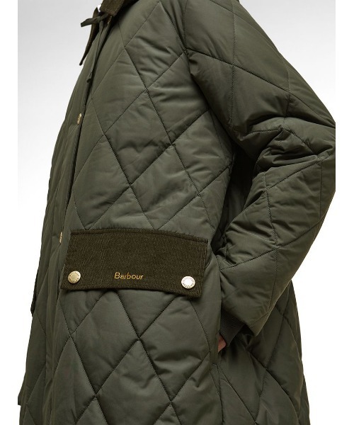 Barbour(バブアー)の「Meredith キルティングジャケット(レディース)(ブルゾン・レディース・オリーブ/ブラック・8/10/6)」の8枚目の写真